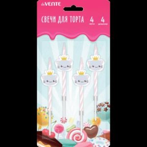 Набор свечей Котики 4 шт 9060103