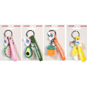 Брелок резиновый Rainbow fruit размеры арбуз 4,5x3см банан 3x5,5см авокадо 3x4,7см 9020010