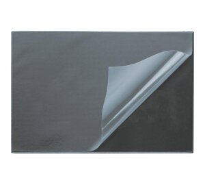 Накладка на стол 38x59см картон толщина 1,5мм покрытие черное ПВХ 300мкм 4101801