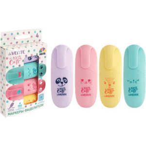 Набор текстовыделителей 4цв Cute Пастельные цв асс 5045008