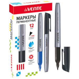 Маркер перман 1мм с клипом пулевидный наконечник 5043800