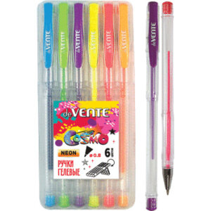 Набор ручек гелевых  06цв Cosmo Fluo неон 0,8мм 5051034