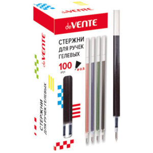 Стержень гель 0,5мм Черный 130мм с защитным колпачком 5053701