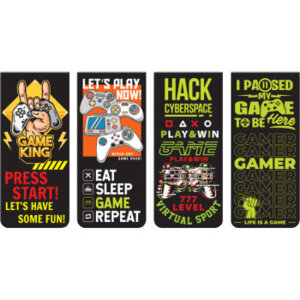 Набор закладок 4шт Game магнит бумаж блистер 8065108