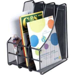 Вертикальный накопитель 3-х секционный 24,5x28x35,3см сетчатый металл 3041002