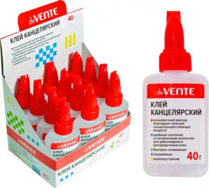 Клей канцелярский на водной основе 40г в пласт бут 4040107