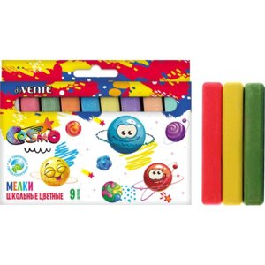 Мелки  09цв Cosmo прямоугольные цветные в карт кор 8078203