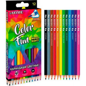Карандаши 12цв Color Fun 4М 3мм трехгранные 5022127