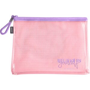 Папка на молнии A5 235x180мм Pastel тониров армированный ПВХ 320мкм цв асс 3072106