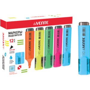 Текстовыделитель 1-5мм Голубой плоский корпус скошенн након 5045006