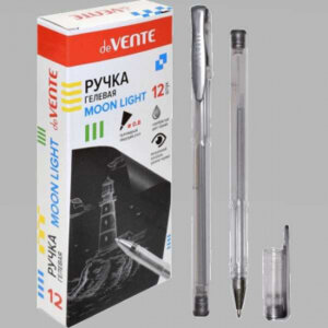 Ручка гелевая 0,8мм Серебристая Moonlight с эффектом Highlighter для рис 5051114