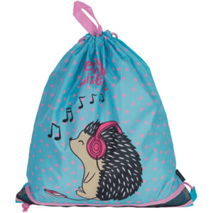 Сумка для сменной обуви 40x47см Music Hedgehog водоотталкивающая ткань 7040264
