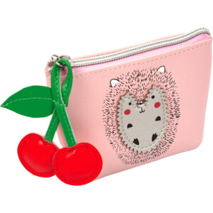 Кошелек Cherry Hedgehog 12x8,5x5см мат искусств кожа на молнии с бегунк вишней 7045201