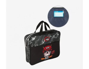 Сумка текстиль с ручками A4 36x28x8см Ice Hockey мрамор ткань 8054296