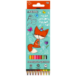 Карандаши 18цв Foxy 2М грифель 2,8мм шестигран 5023202