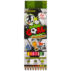 Карандаши 18цв Goal 2М грифель 2,8мм шестигран 5023206