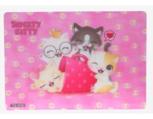 Покрытие настольное для лепки 3D Sweet Cats 33x23см пласт 600мкм с цв рис 8061212