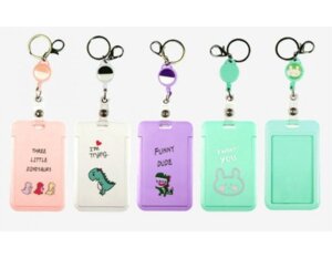 Бейдж вертикальный 110x70мм Funny pets PVC с ретрактором металл  с карабином 8093101