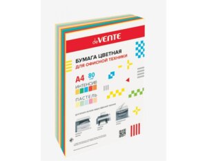 Бумага офисная цветная 500л A4 80 г/м² асс 10цв асс 2072203