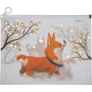 Папка на молнии A4 320x245x25мм с расширением Corgi 180мкм мат полупр 3072202