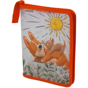 Папка на молнии A5+ Corgi 400мкм мат полупрозр с рис 8056223