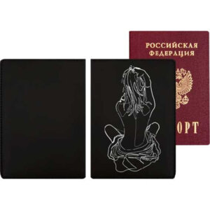 Обложка для паспорта 10x14см Dream Girl иск кожа soft touch поролон 1030153