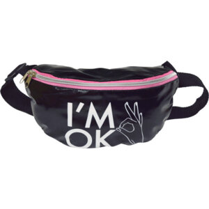 Сумка поясная 20x14x7см I'm OK 1 отд на молнии на регулируемом поясе с пряжкой 7035204