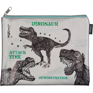 Папка для тетр на молнии A5 24,5x20x1см Lost Island Серебристая иск кожа 8053297