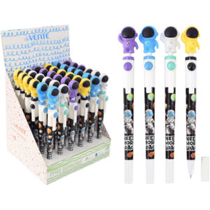 Ручка шар 0,7мм Синяя подарочная Need More Space с декор элем в форме Космонавта 9021206