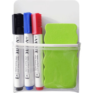 Набор маркеров для белой доски с магнит стиратель губка 3цв асс 5040200