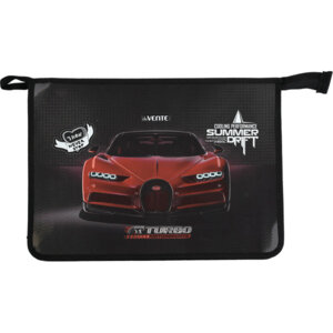 Папка для тетр на молнии A4 33,7x24,3x5см Turbo пласт с текстиль расшир 5см 8053215 