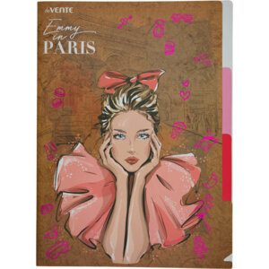 Папка уголок c 3-мя отд A4 230x310мм Emmy in Paris 180мкм крафт имитация 3074210