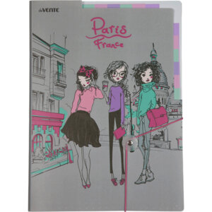 Папка с резинкой с 6-ю отд A4 230x320x10мм Paris 600мкм 3078200