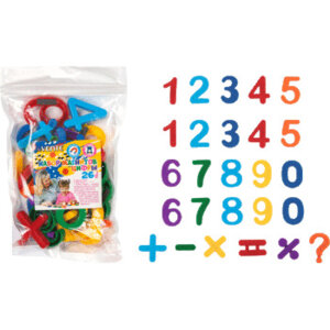 Набор магнитов Магнитные цифры 7цв радуги пласт цв асс 8071909