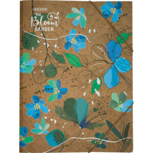 Папка с резинкой A4 240x320мм Bloom Garden 400мкм крафт имитация с рис 3070213