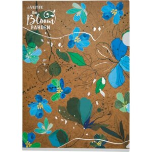 Папка уголок A4 220x310мм Bloom Garden 180мкм крафт имитация с рис 3074205