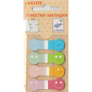 Набор закладок самокл Smile пласт полупрозр фигурные 2011219