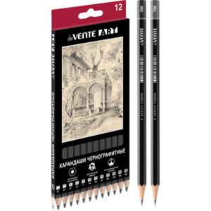 Набор карандашей ч/г 12шт Art 5Т 4Т 3Т 2Т Т ТМ-2 М 2М 3М 4М 5М шестигранн 5030204