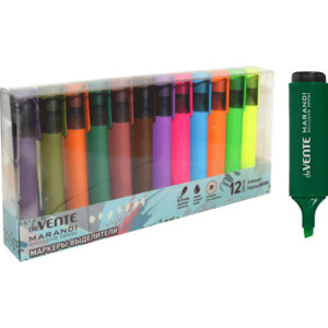 Набор текстовыделителей 12цв 6 неон и 6 цв Marandi плоский корп 5045214