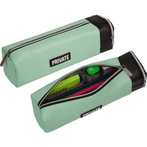 Пенал 1 отд 23x6x6см Private прямоугольный мат иск кожа на молнии торцевой карм на молнии 7025359