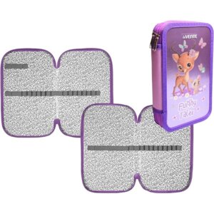 Пенал 2 секц 20,5x12см Funny Tales прямоугольный на молнии картон с покрытием 7012300