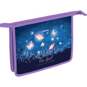 Папка для тетр на молнии А5 Free Spirit с текстильным расш 4,5см 8053306