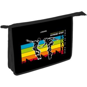 Папка для тетр на молнии А4 Skate с текстильным расш 8054324