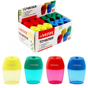 Точилка для карандашей 1 отв с контейнером пластмассовая овальная 4071308