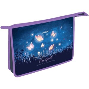 Папка для тетр на молнии A4 33,7x24,3x8см Free Spirit с текстильным расш 8054308