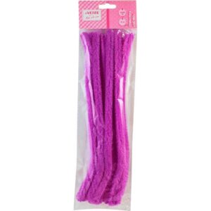Проволока пушистая Шенил для творчества 1,5x30см 10шт Фиолетовый 8000088