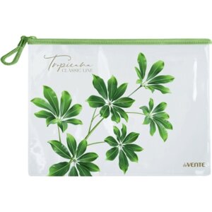 Папка на молнии A4 Tropicana 335x242 мм прозрачный ПВХ 280 мкм 3072313