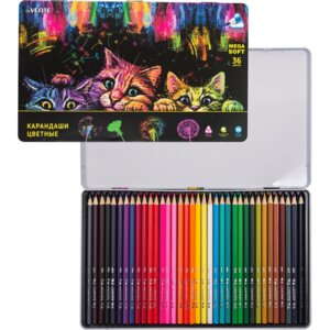 Карандаши 36цв Trio Mega Soft трехгран 5025340