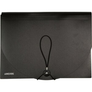 Папка органайзер с 13-ю отд A4 330x235мм 700мкм разделители 130мкм черная 3078302