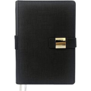 Ежедневник 352стр датир А5 2024 Denver кремовая бумага Черный 2232438